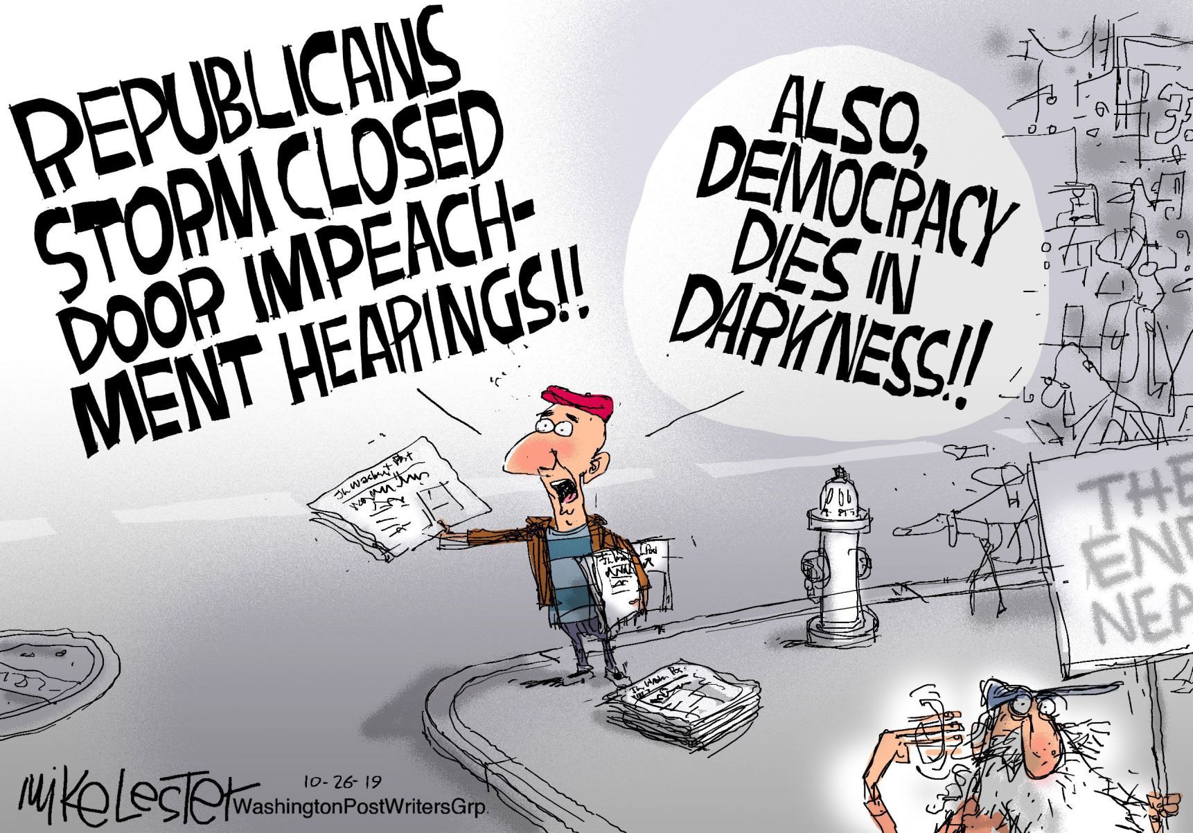 Mike Lester cartoon